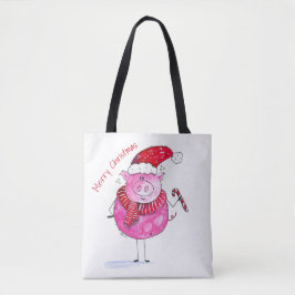 Whimsical-kerstfoto Tote Bag