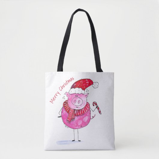 Whimsical-kerstfoto Tote Bag (Voorkant)