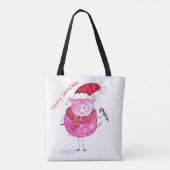 Whimsical-kerstfoto Tote Bag (Achterkant)