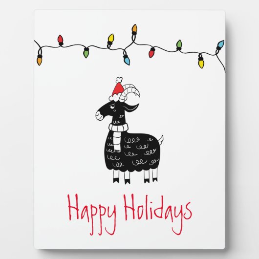 Whimsical-kerstgeit Fotoplaat (Voorkant)