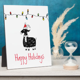 Whimsical-kerstgeit Fotoplaat