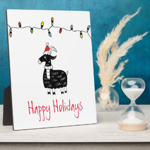 Whimsical-kerstgeit Fotoplaat