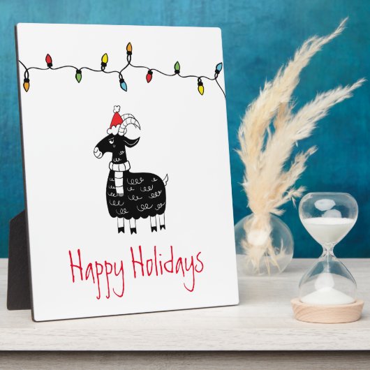 Whimsical-kerstgeit Fotoplaat (Zijkant)