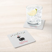 Whimsical-kerstgeit Kartonnen Onderzetters (Insitu)