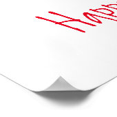 Whimsical-kerstgeit Poster (Hoek)