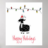 Whimsical-kerstgeit Poster (Voorkant)