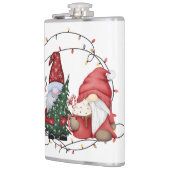 Whimsical Kerstgnomen Heupfles (Links)