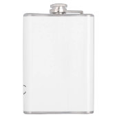 Whimsical Kerstgnomen Heupfles (Achterkant)