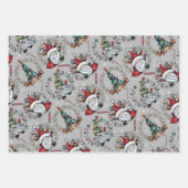 Whimsical Kerstgnomen Inpakpapier Vel (Voorkant 2)