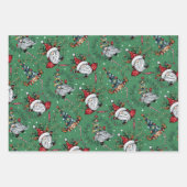 Whimsical Kerstgnomen Inpakpapier Vel (Voorkant 3)