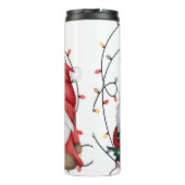 Whimsical Kerstgnomen Thermosbeker (Achterkant)