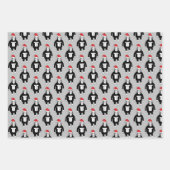 Whimsical KerstGorillas Inpakpapier Vel (Voorkant 2)