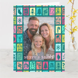Whimsical kerstgrid met leuke aangepaste FOTO Beri Kaart