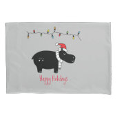 Whimsical Kersthippo Kussensloop (Voorkant)