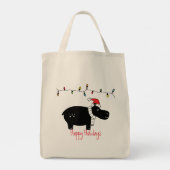 Whimsical Kersthippo Tote Bag (Achterkant)
