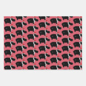 Whimsical Kersthippos Inpakpapier Vel (Voorkant 3)