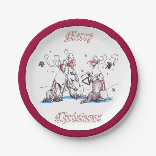 Whimsical Kersting Cariou Serving Papieren Bordje (Voorkant)