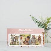 Whimsical Kerstkaart 3 Foto Collage (Staand voorkant)