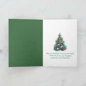 Whimsical kerstkaart met gesneden papier ontwerp bedankkaart (Binnen)