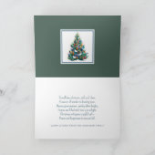 Whimsical kerstkaart met gesneden papier ontwerp bedankkaart (Binnen)