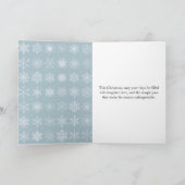 Whimsical kerstkaart met gesneden papier ontwerp kaart (Binnen)