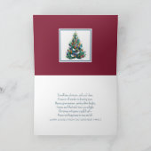 Whimsical kerstkaart met gesneden papier ontwerp kaart (Binnen)