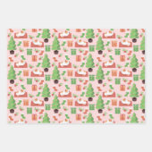 Whimsical-kerstkat Inpakpapier Vel (Voorkant)