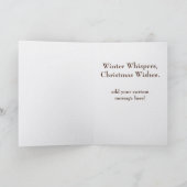 Whimsical Kerstkat Winter Juffrouw Plat Kaart (Binnen)