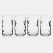 Whimsical Kerstkatten Blikvorm Glas (Rechts)