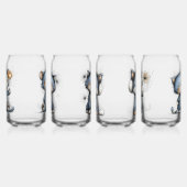 Whimsical Kerstkatten Blikvorm Glas (Links)