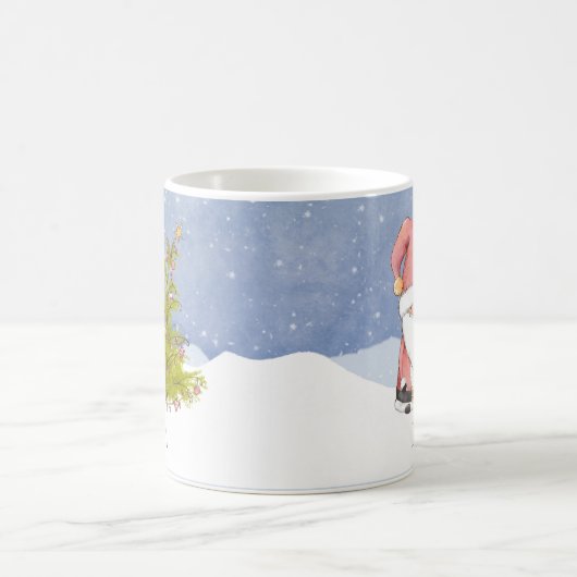 Whimsical Kerstkerst Koffiemok (Center)