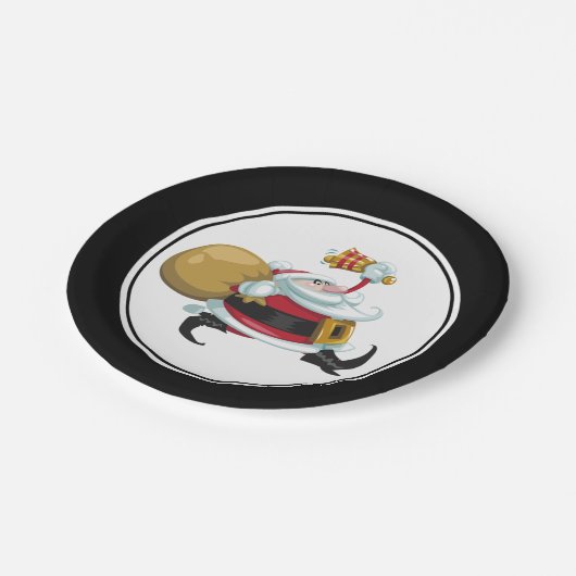 Whimsical Kerstkerst Papieren Bordje (Gekanteld)