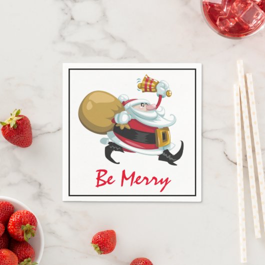 Whimsical Kerstkerst Servet (Insitu)