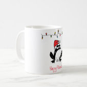 Whimsical Kerstkikker Koffiemok (Voorkant links)