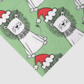 Whimsical-kerstleeuwen Tissuepapier (Detail)