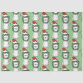 Whimsical-kerstleeuwen Tissuepapier (Voorkant)