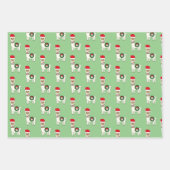 Whimsical Kerstllamas Inpakpapier Vel (Voorkant)