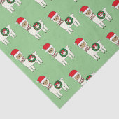 Whimsical Kerstllamas Tissuepapier (Detail)