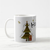 Whimsical Kerstman in Kerstmis setting Koffiemok (Links)