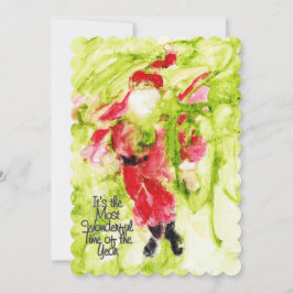 Whimsical Kerstman Kaart