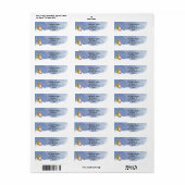 Whimsical Kerstman Retouradres Etiket (Full Sheet)