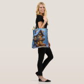 Whimsical Kerstman Werkplaats Kerstmis Tote Bag (Op model)