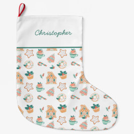 Whimsical Kerstmis feestje Grote Kerstsok