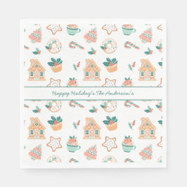 Whimsical Kerstmis feestje Servet