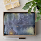 Whimsical Kerstmis Ijsbeer & Boom Decoupage Tissuepapier (Geschenk)