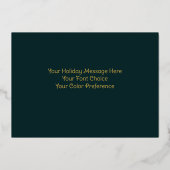 Whimsical Kerstmisillustratie Folie Feestdagenkaart (Achterkant)