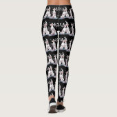 Whimsical KerstSinging Carriou Ontworpen Leggings (Achterkant)