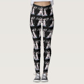Whimsical KerstSinging Carriou Ontworpen Leggings (Voorkant)