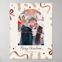 Whimsical Kerstvakantie Poster – Minimaal Ontwerp