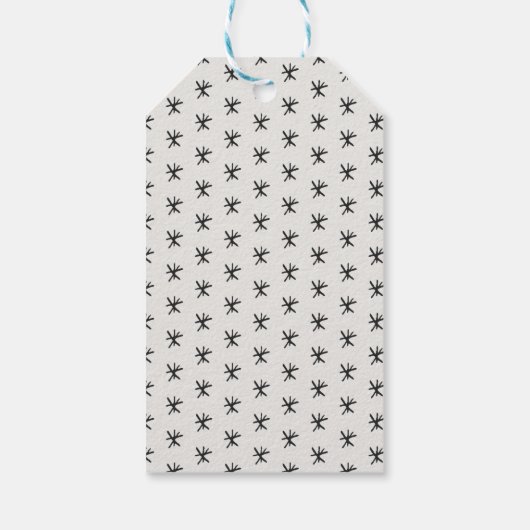 Whimsical-kerstval Cadeaulabel (Achterkant)